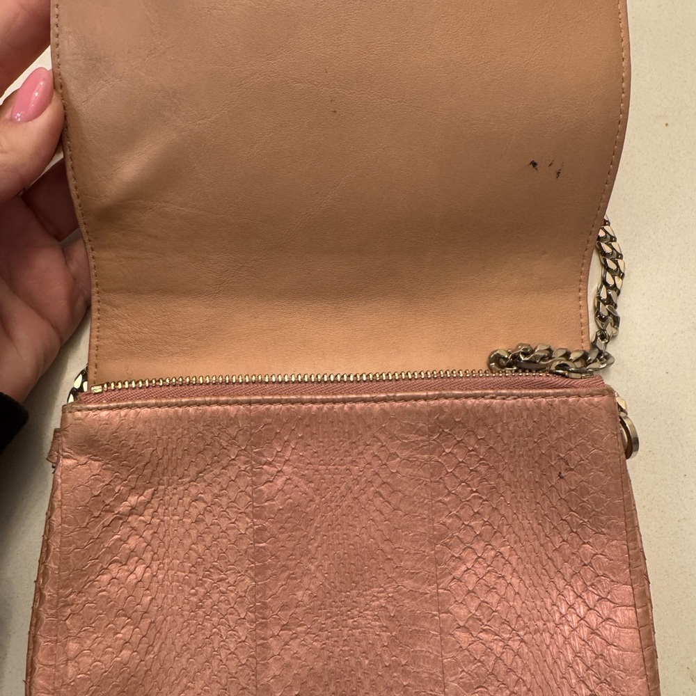 Jimmy Choo Rose Pink snake Crossbody Bag - Picture 2 of 4